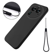 For OPPO Find X6 Pro Pure Color Liquid Silicone Shockproof Phone Case(Black)