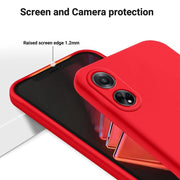 For OPPO F23 5G / A98 5G / A1 5G Solid Color Liquid Silicone Dropproof Full Coverage Phone Case(Red)