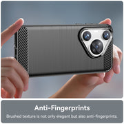 For Huawei Pura 70 Pro / Pura 70 Pro+ Brushed Texture Carbon Fiber TPU Phone Case(Black)