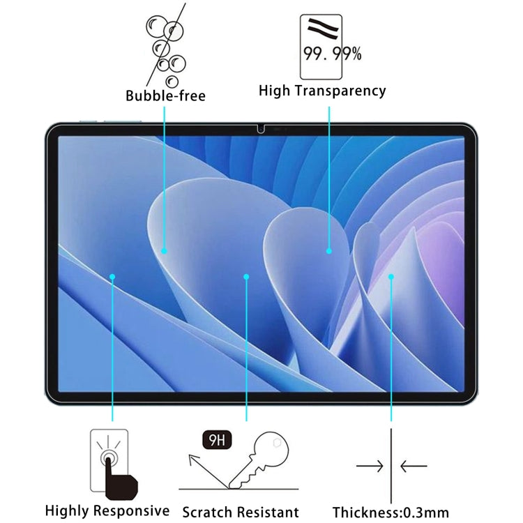 For Doogee T30 Pro / Google Pixel Tablet 9H 0.3mm Explosion-proof Tempered Glass Film