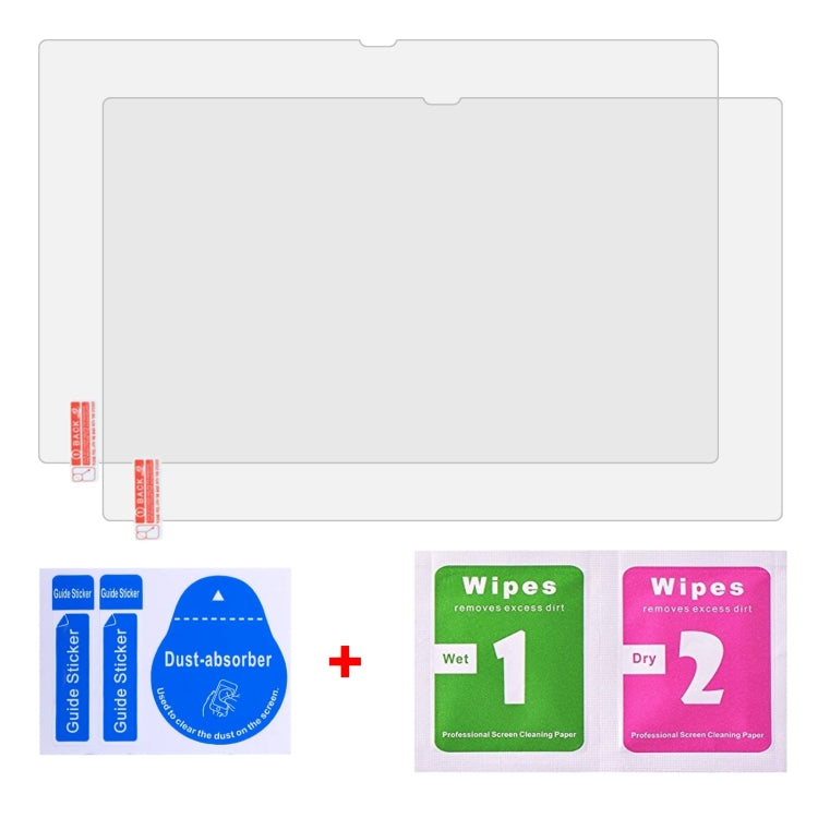 For Doogee T30 Pro / Google Pixel Tablet 2pcs 9H 0.3mm Explosion-proof Tempered Glass Film