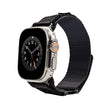 Nylon Two Section Watch Band For Apple Watch Ultra 2 49mm(Black) - Watch Bands by PMC TechLife | Online Shopping South Africa | PMC TechLife | Buy Now Pay Later Mobicred