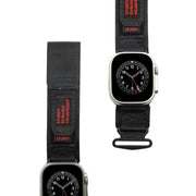 Nylon Two Section Watch Band For Apple Watch Ultra 2 49mm(Black)