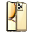 For Realme C51 Colorful Series Acrylic Hybrid TPU Phone Case(Transparent Grey) - Realme Cases by PMC TechLife | Online Shopping South Africa | PMC TechLife