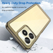 For Realme C51 Colorful Series Acrylic Hybrid TPU Phone Case(Transparent Grey)