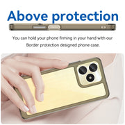 For Realme C51 Colorful Series Acrylic Hybrid TPU Phone Case(Transparent Grey)