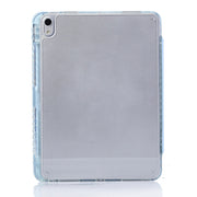 For iPad Air 11 2024 / iPad Pro 11 3-Fold Lock Buckle Leather Smart Tablet Case(Sky Blue)