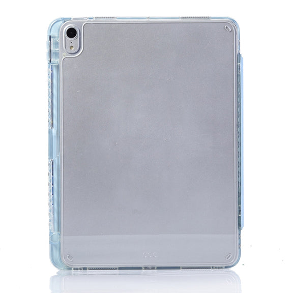 For iPad Air 11 2024 / iPad Pro 11 3-Fold Lock Buckle Leather Smart Tablet Case(Sky Blue)