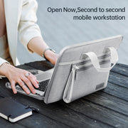 14 inch Oxford Fabric Portable Laptop Handbag(Grey)