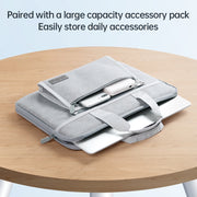 14 inch Oxford Fabric Portable Laptop Handbag(Grey)