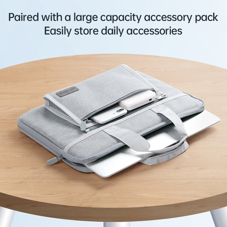 14 inch Oxford Fabric Portable Laptop Handbag(Grey)