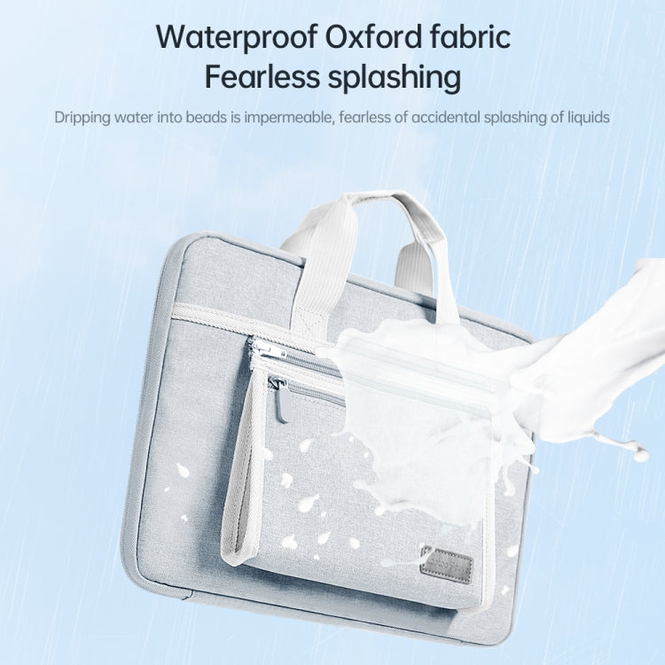 14 inch Oxford Fabric Portable Laptop Handbag(Grey)
