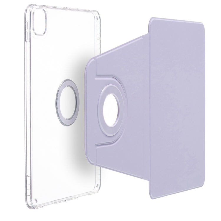 For iPad Pro 11 2024 Magnetic Split Leather Smart Tablet Case(Purple)