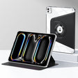For iPad Pro 11 2024 Magnetic Split Leather Smart Tablet Case(Black) - iPad Pro 11 2024 Cases by PMC TechLife | Online Shopping South Africa | PMC TechLife | Buy Now Pay Later Mobicred