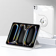 For iPad Pro 11 2024 Magnetic Split Leather Smart Tablet Case(White) - iPad Pro 11 2024 Cases by PMC TechLife | Online Shopping South Africa | PMC TechLife | Buy Now Pay Later Mobicred