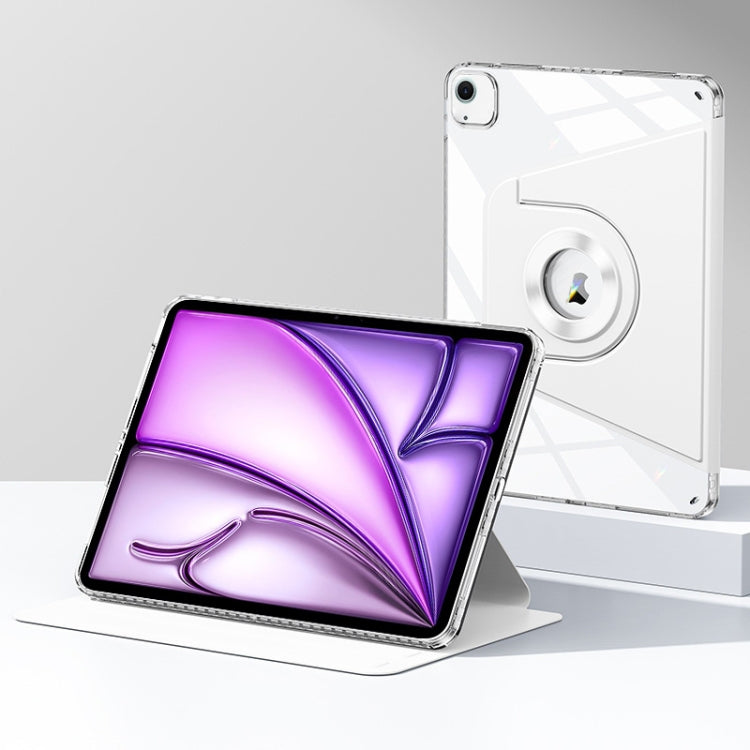 For iPad Air 13 2025 / 2024 Magnetic Split Leather Smart Tablet Case(White)