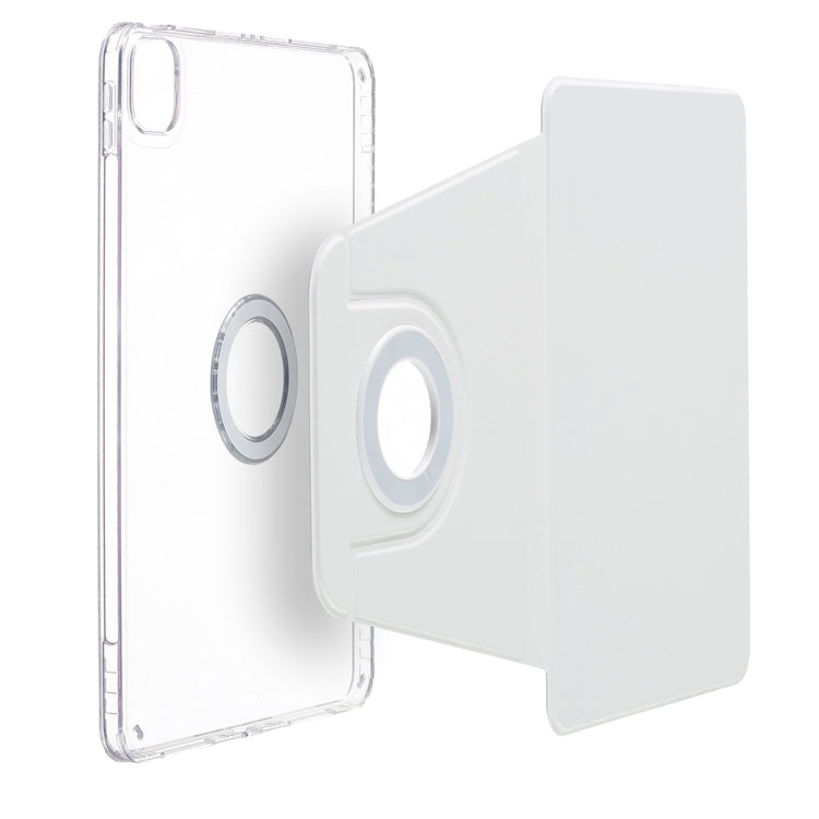 For iPad Air 13 2025 / 2024 Magnetic Split Leather Smart Tablet Case(White)