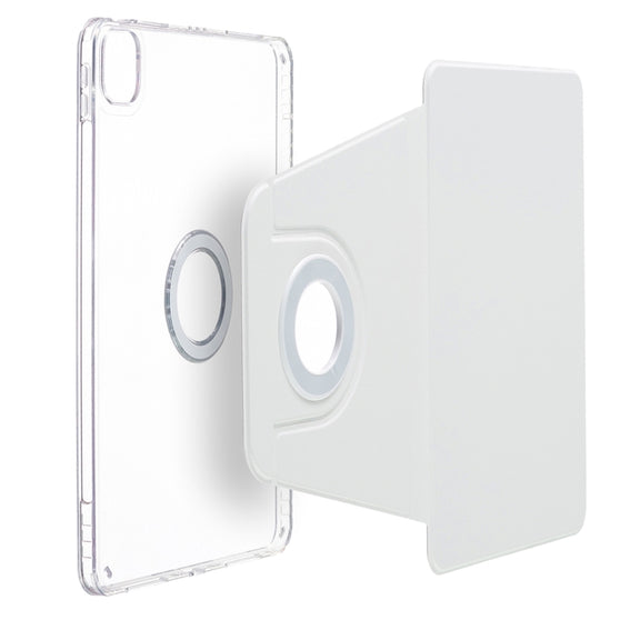 For iPad Air 11 2024 Magnetic Split Leather Smart Tablet Case(White)