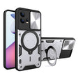 For Motorola Edge 30 Fusion CD Texture Sliding Camshield Magnetic Holder Phone Case(Silver) - free shipping - PMC TechLife - Order now!