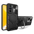 For Motorola Edge 30 Pro CD Texture Sliding Camshield Magnetic Holder Phone Case(Black) - free shipping - PMC TechLife - Order now!