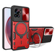 For Motorola Edge 30 Ultra CD Texture Sliding Camshield Magnetic Holder Phone Case(Red) - free shipping - PMC TechLife - Order now!