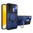 For Motorola Moto G22 / E32 CD Texture Sliding Camshield Magnetic Holder Phone Case(Blue) - free shipping - PMC TechLife - Order now!