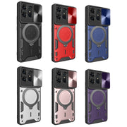 For Motorola Edge 50 Pro Global CD Texture Sliding Camshield Magnetic Holder Phone Case(Silver)