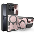 For Motorola Edge 50 Neo CD Texture Sliding Camshield Magnetic Holder Phone Case(Pink) - free shipping - PMC TechLife - Order now!