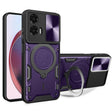 For Motorola Moto G35 CD Texture Sliding Camshield Magnetic Holder Phone Case(Purple) - free shipping - PMC TechLife - Order now!