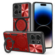 For Motorola Moto G75 5G CD Texture Sliding Camshield Magnetic Holder Phone Case(Red) - free shipping - PMC TechLife - Order now!