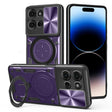 For Motorola Moto G75 5G CD Texture Sliding Camshield Magnetic Holder Phone Case(Purple) - free shipping - PMC TechLife - Order now!