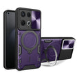 For OPPO Reno8 Pro 5G CD Texture Sliding Camshield Magnetic Holder Phone Case(Purple) - OPPO Cases by PMC TechLife | Online Shopping South Africa | PMC TechLife | Buy Now Pay Later Mobicred