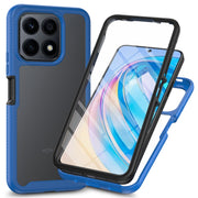 For Honor X8a Starry Sky Full Body Hybrid Shockproof Phone Case with PET Film(Royal Blue)