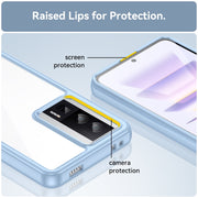 For Xiaomi Poco F5 Pro Colorful Series Acrylic Hybrid TPU Phone Case(Blue)