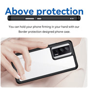For Xiaomi Poco F5 Pro Colorful Series Acrylic Hybrid TPU Phone Case(Black)