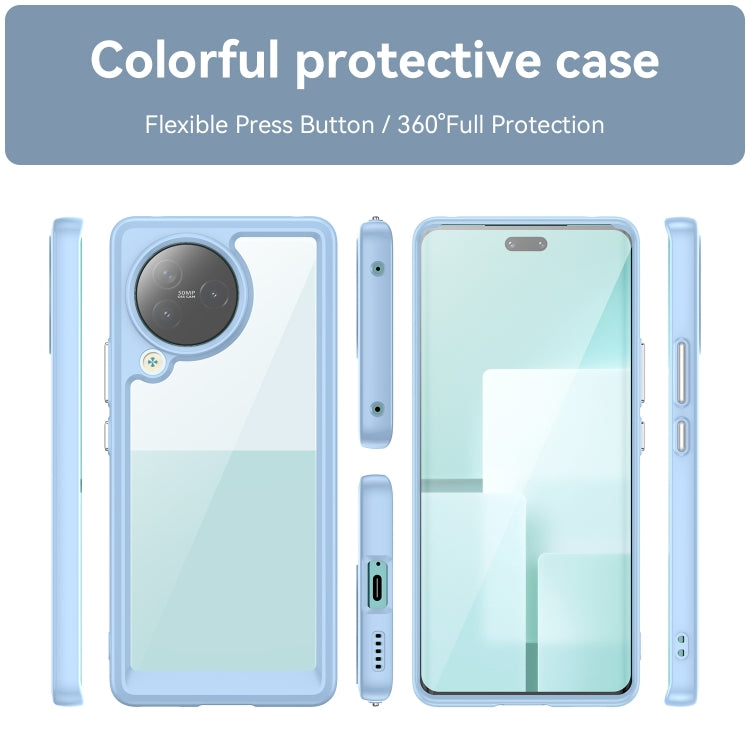 For Xiaomi Civi 3 Colorful Series Acrylic Hybrid TPU Phone Case(Blue)