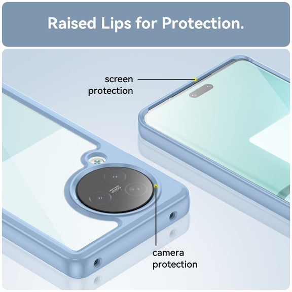 For Xiaomi Civi 3 Colorful Series Acrylic Hybrid TPU Phone Case(Blue)