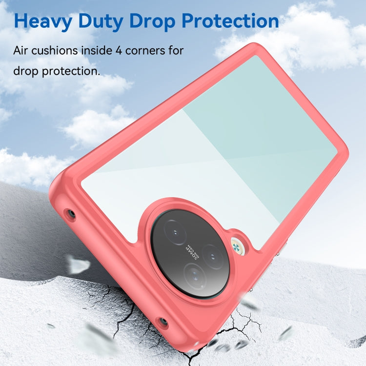 For Xiaomi Civi 3 Colorful Series Acrylic Hybrid TPU Phone Case(Red)