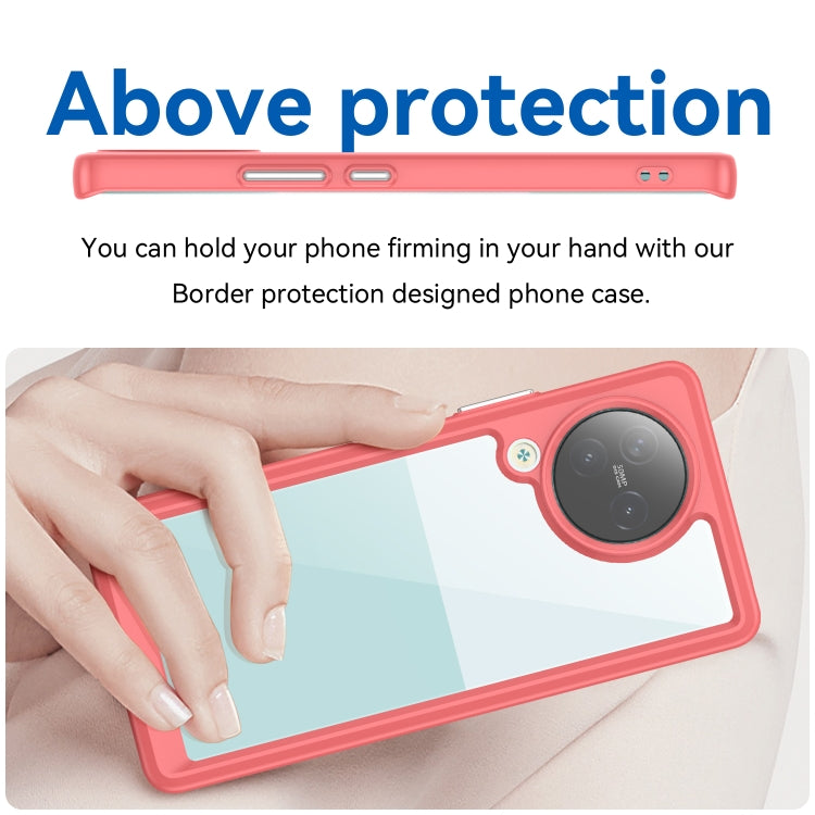 For Xiaomi Civi 3 Colorful Series Acrylic Hybrid TPU Phone Case(Red)