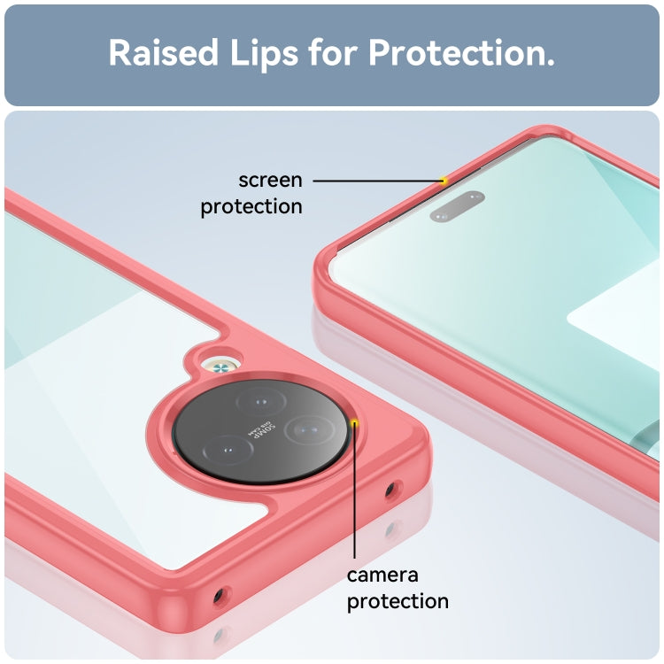 For Xiaomi Civi 3 Colorful Series Acrylic Hybrid TPU Phone Case(Red)
