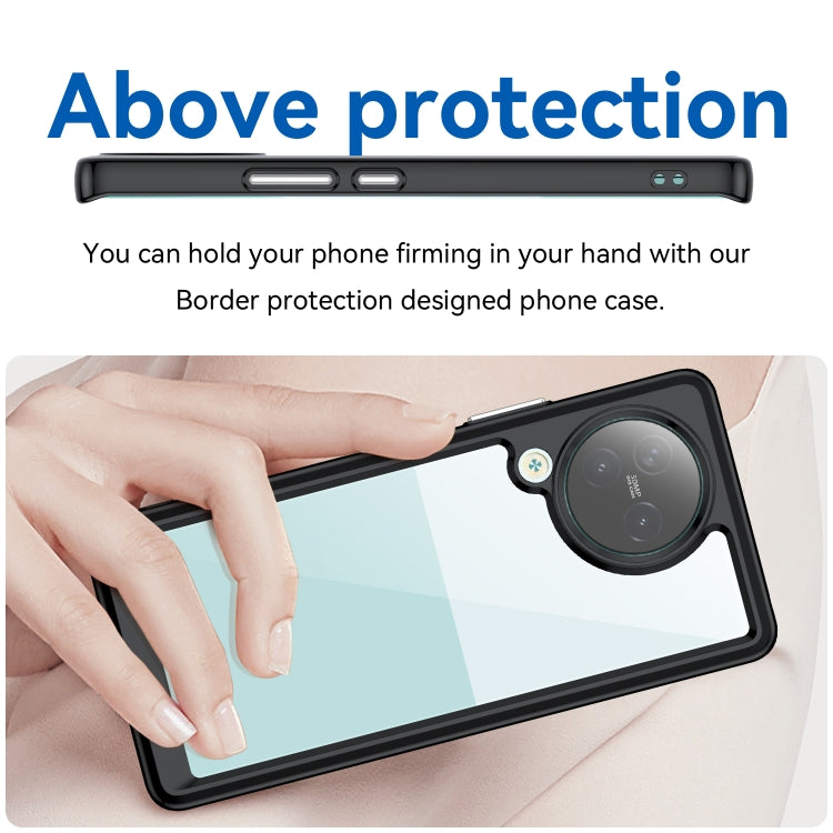 For Xiaomi Civi 3 Colorful Series Acrylic Hybrid TPU Phone Case(Black)
