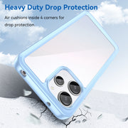 For Xiaomi Poco M6 Pro 5G Colorful Series Acrylic Hybrid TPU Phone Case(Blue)
