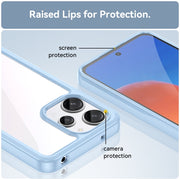 For Xiaomi Poco M6 Pro 5G Colorful Series Acrylic Hybrid TPU Phone Case(Blue)