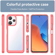 For Xiaomi Poco M6 Pro 5G Colorful Series Acrylic Hybrid TPU Phone Case(Red)