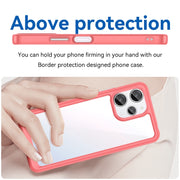 For Xiaomi Poco M6 Pro 5G Colorful Series Acrylic Hybrid TPU Phone Case(Red)