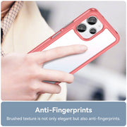 For Xiaomi Poco M6 Pro 5G Colorful Series Acrylic Hybrid TPU Phone Case(Red)