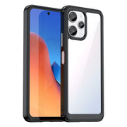 For Xiaomi Poco M6 Pro 5G Colorful Series Acrylic Hybrid TPU Phone Case(Black)