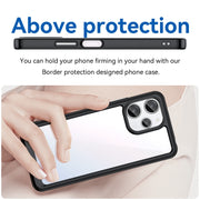 For Xiaomi Poco M6 Pro 5G Colorful Series Acrylic Hybrid TPU Phone Case(Black)