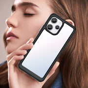 For Xiaomi Poco M6 Pro 5G Colorful Series Acrylic Hybrid TPU Phone Case(Black)