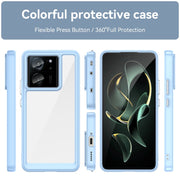 For Xiaomi Redmi K60 Ultra Colorful Series Acrylic Hybrid TPU Phone Case(Blue)